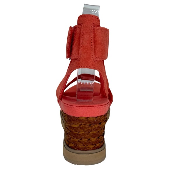 UGG Ileana Pink Suede Leather Womens Platform Sandals Size 10M - Picture 4 of 13